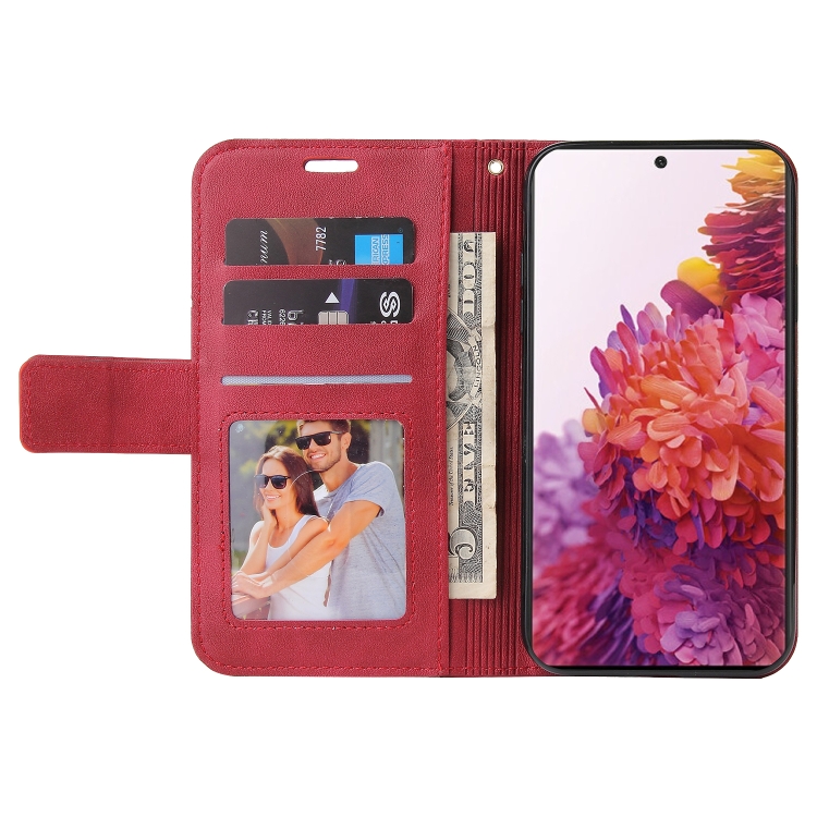 For Samsung Galaxy S21 Ultra 5G GQUTROBE Right Angle Leather Phone Case(Red) For Samsung Galaxy S21 Ultra 5G GQUTROBE Right Angle Leather Phone Case(Red)
