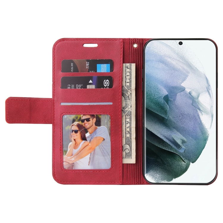 For Samsung Galaxy S22 Ultra 5G GQUTROBE Right Angle Leather Phone Case(Red) For Samsung Galaxy S22 Ultra 5G GQUTROBE Right Angle Leather Phone Case(Red)