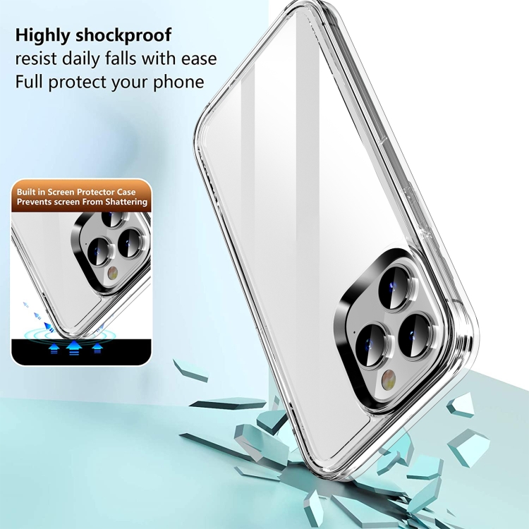 For iPhone 14 Plus Transparent Armor Phone Case (Transparent) For iPhone 14 Plus Transparent Armor Phone Case (Transparent)