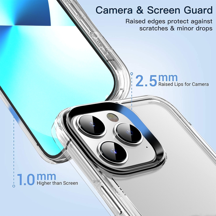 For iPhone 14 Plus Transparent Armor Phone Case (Transparent) For iPhone 14 Plus Transparent Armor Phone Case (Transparent)