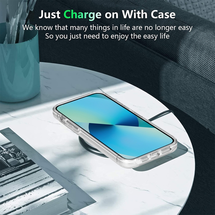 For iPhone 14 Plus Transparent Armor Phone Case (Transparent) For iPhone 14 Plus Transparent Armor Phone Case (Transparent)