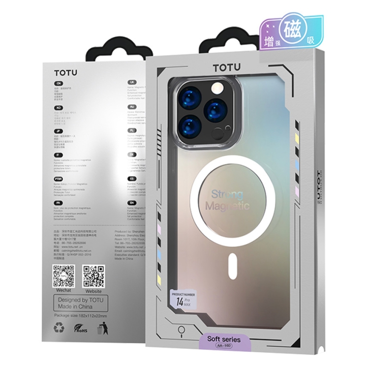 For iPhone 14 Pro Max TOTUDESIGN AA-160 Crystal Shield Series MagSafe Case (Transparent) For iPhone 14 Pro Max TOTUDESIGN AA-160 Crystal Shield Series MagSafe Case (Transparent)
