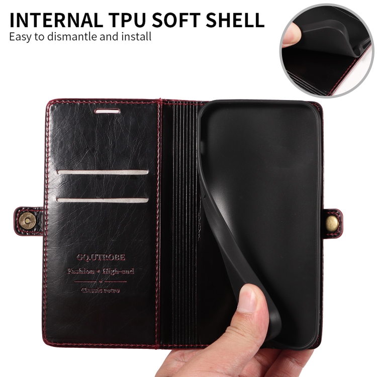 For Samsung Galaxy S21 Ultra 5G GQUTROBE RFID Blocking Oil Wax Leather Phone Case(Red) For Samsung Galaxy S21 Ultra 5G GQUTROBE RFID Blocking Oil Wax Leather Phone Case(Red)
