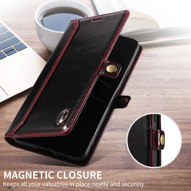 For Samsung Galaxy S21 Ultra 5G GQUTROBE RFID Blocking Oil Wax Leather Phone Case(Red) For Samsung Galaxy S21 Ultra 5G GQUTROBE RFID Blocking Oil Wax Leather Phone Case(Red)