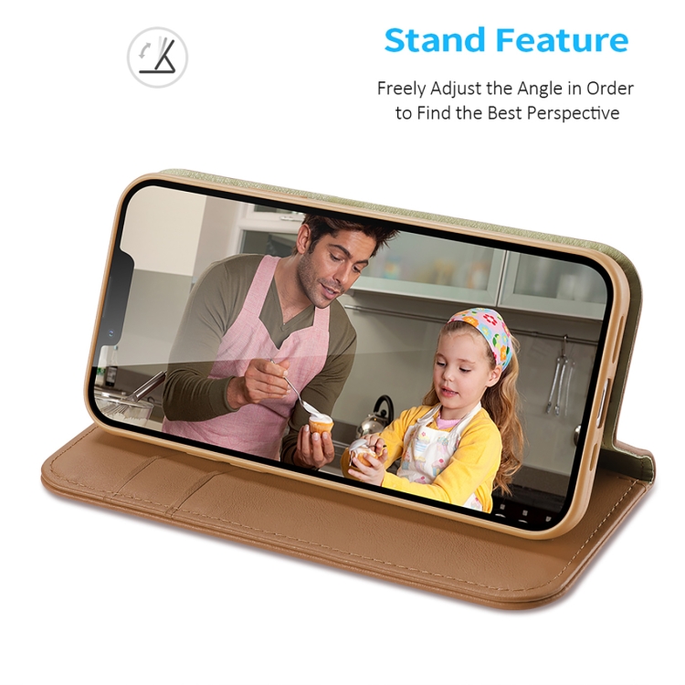 For iPhone 14/13 DUX DUCIS Hivo Series Cowhide + PU + TPU Leather Case (Brown) For iPhone 14/13 DUX DUCIS Hivo Series Cowhide + PU + TPU Leather Case (Brown)