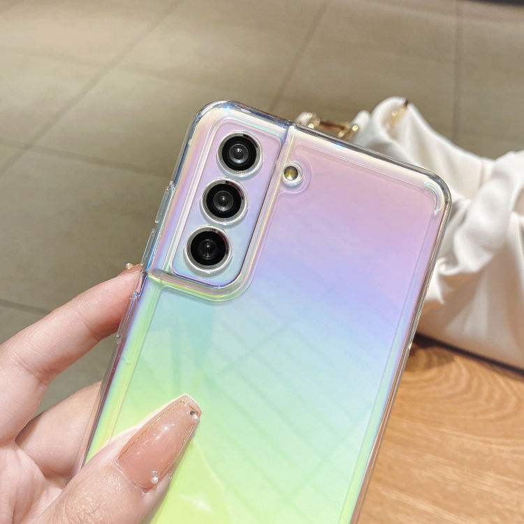 For Samsung Galaxy S21+ 5G Color Plating Acrylic + TPU Phone Case(Rainbow) For Samsung Galaxy S21+ 5G Color Plating Acrylic + TPU Phone Case(Rainbow)