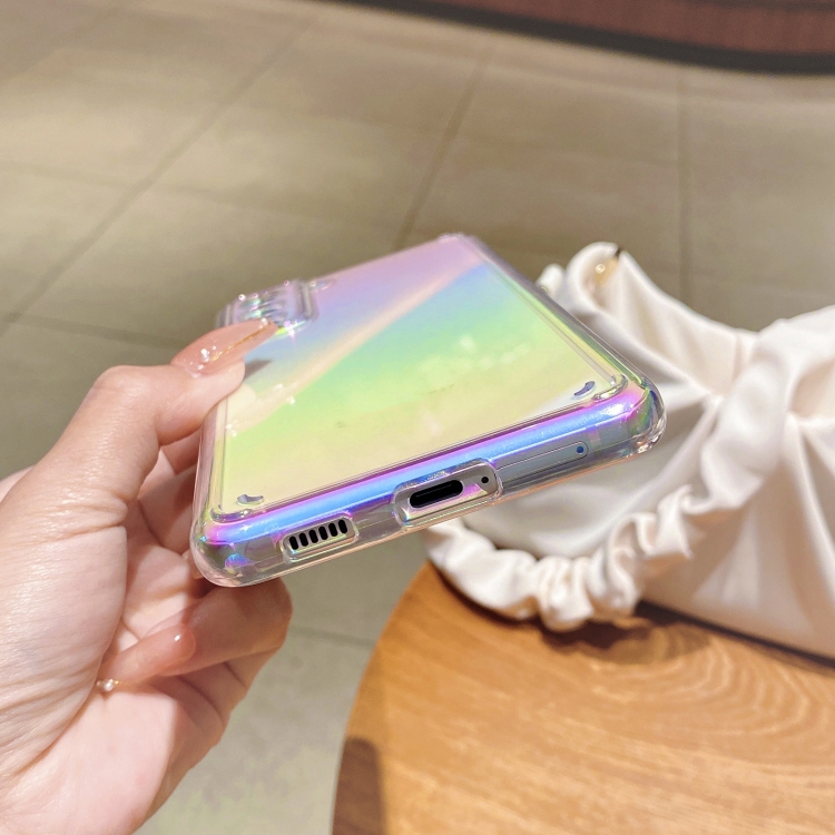 For Samsung Galaxy S21+ 5G Color Plating Acrylic + TPU Phone Case(Rainbow) For Samsung Galaxy S21+ 5G Color Plating Acrylic + TPU Phone Case(Rainbow)