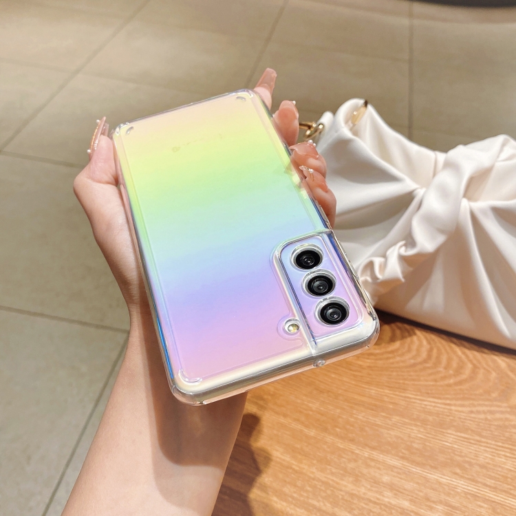 For Samsung Galaxy S21+ 5G Color Plating Acrylic + TPU Phone Case(Rainbow) For Samsung Galaxy S21+ 5G Color Plating Acrylic + TPU Phone Case(Rainbow)