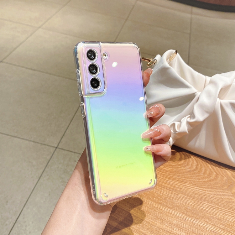 For Samsung Galaxy S21+ 5G Color Plating Acrylic + TPU Phone Case(Rainbow) For Samsung Galaxy S21+ 5G Color Plating Acrylic + TPU Phone Case(Rainbow)