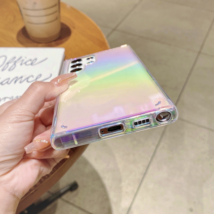 For Samsung Galaxy S22 Ultra 5G Color Plating Acrylic + TPU Phone Case(Rainbow) For Samsung Galaxy S22 Ultra 5G Color Plating Acrylic + TPU Phone Case(Rainbow)