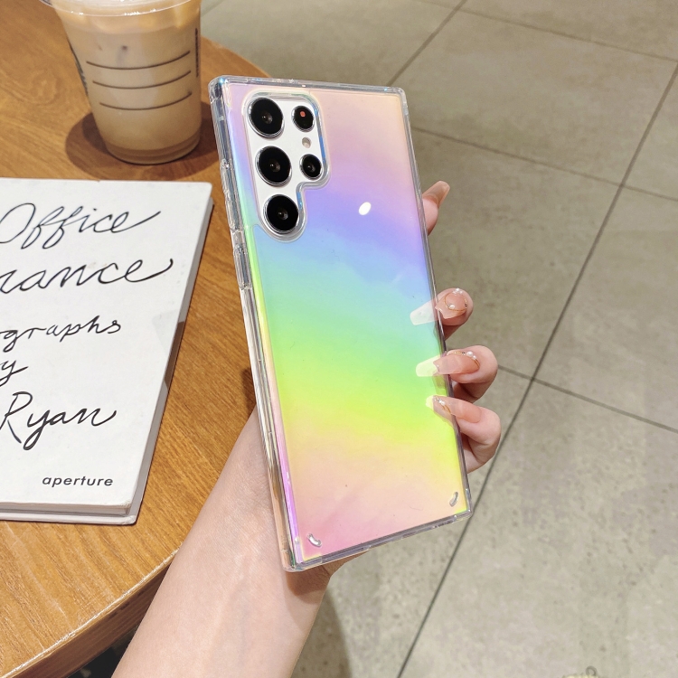For Samsung Galaxy S22 Ultra 5G Color Plating Acrylic + TPU Phone Case(Rainbow) For Samsung Galaxy S22 Ultra 5G Color Plating Acrylic + TPU Phone Case(Rainbow)