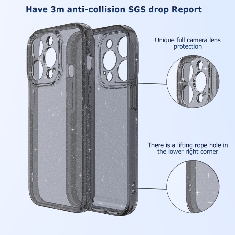 Fine Hole Phone Case For iPhone 13(Shining Black) Fine Hole Phone Case For iPhone 13(Shining Black)