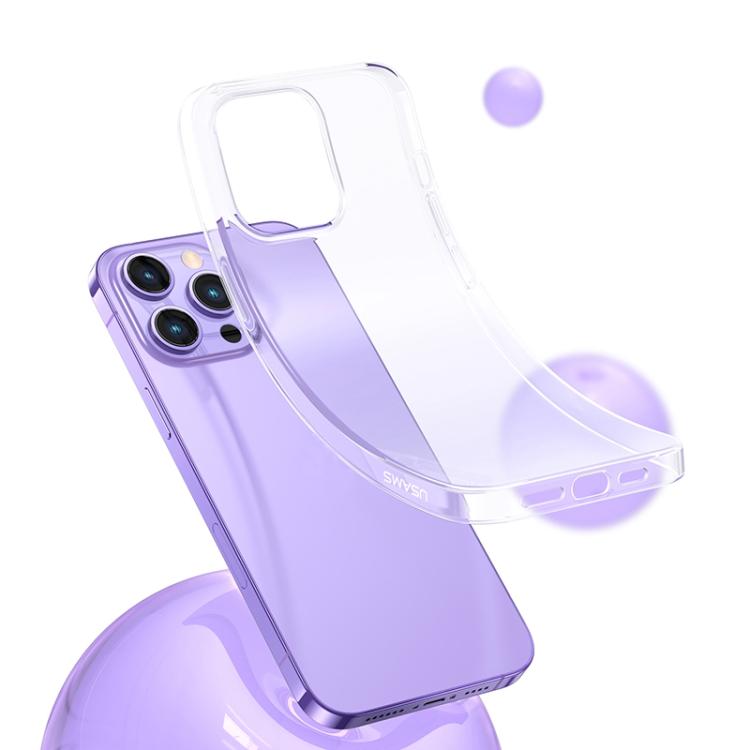For iPhone 14 USAMS US-BH795 Primary Series TPU Phone Case (Transparent) For iPhone 14 USAMS US-BH795 Primary Series TPU Phone Case (Transparent)