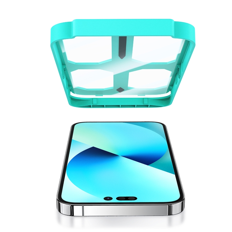 For iPhone 14 / 13 Pro / 12 Pro USAMS US-BH803 Full Screen HD Tempered Glass with Installation Tool For iPhone 14 / 13 Pro / 12 Pro USAMS US-BH803 Full Screen HD Tempered Glass with Installation Tool
