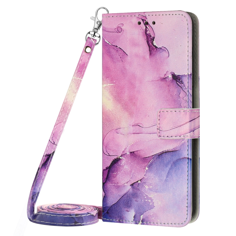 For Samsung Galaxy S20 FE Crossbody Painted Marble Pattern Leather Phone Case(Purple) For Samsung Galaxy S20 FE Crossbody Painted Marble Pattern Leather Phone Case(Purple)