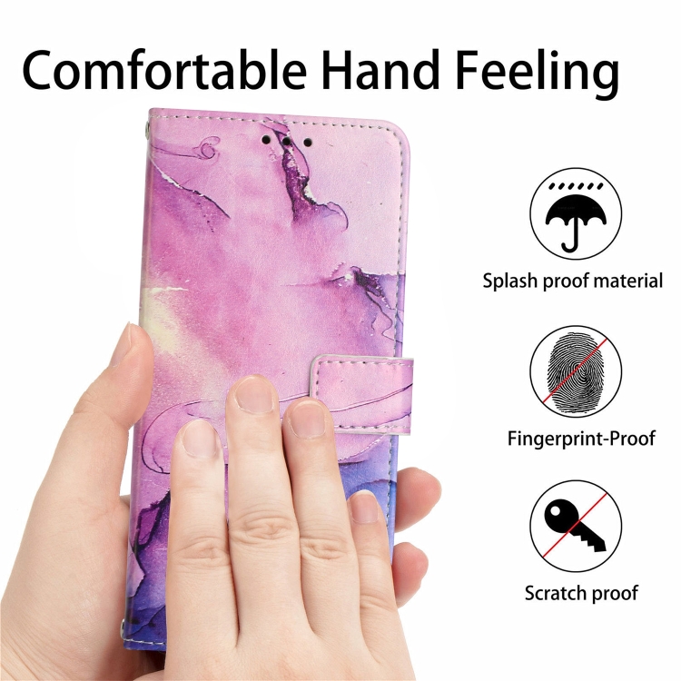 For Samsung Galaxy S20 FE Crossbody Painted Marble Pattern Leather Phone Case(Purple) For Samsung Galaxy S20 FE Crossbody Painted Marble Pattern Leather Phone Case(Purple)