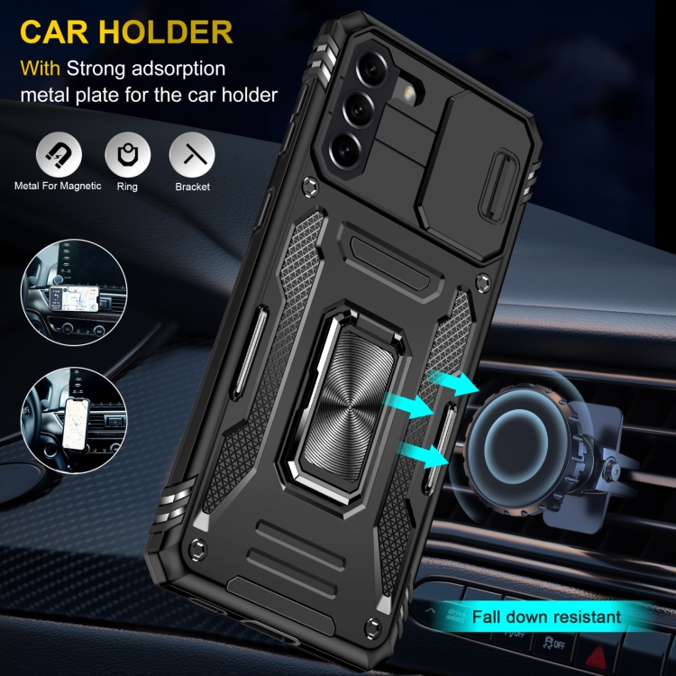 For Samsung Galaxy S22+ 5G Armor PC + TPU Camera Shield Phone Case(Black) For Samsung Galaxy S22+ 5G Armor PC + TPU Camera Shield Phone Case(Black)