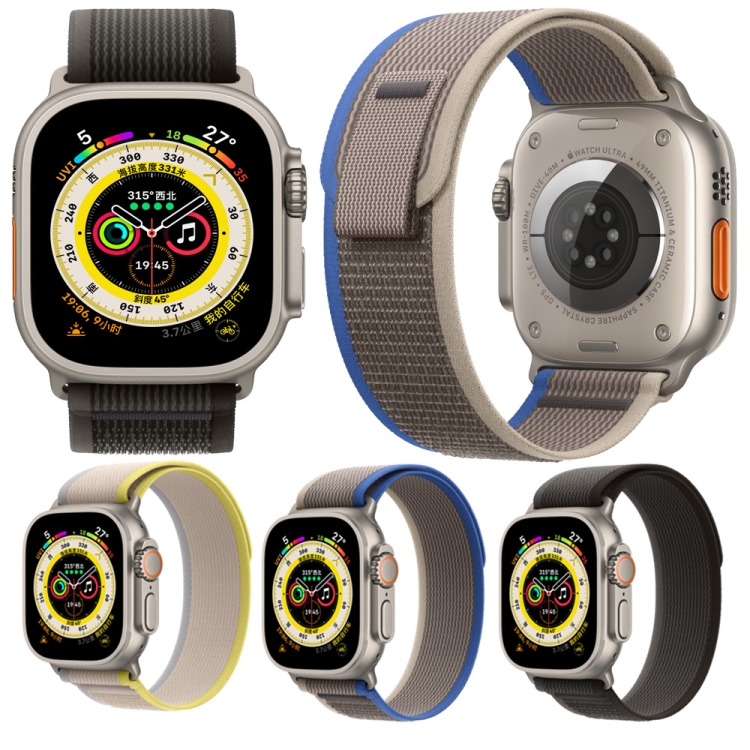 尼龙表带适用于Apple Watch Ultra 49mm / Series 8&7 45mm / SE