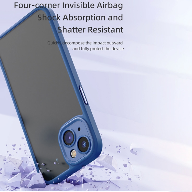 For iPhone 14 Pro ROCK Guard Skin-feel Phone Case(Purple) For iPhone 14 Pro ROCK Guard Skin-feel Phone Case(Purple)