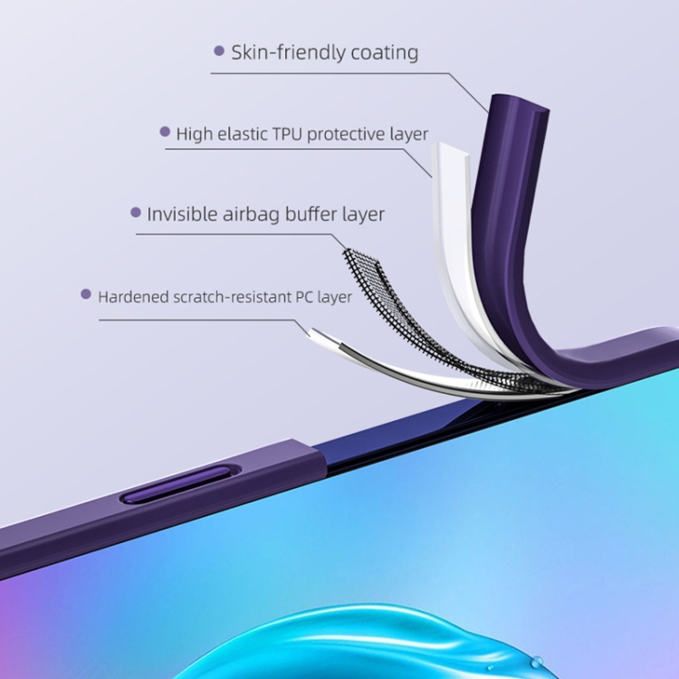For iPhone 14 Pro ROCK Guard Skin-feel Phone Case(Purple) For iPhone 14 Pro ROCK Guard Skin-feel Phone Case(Purple)