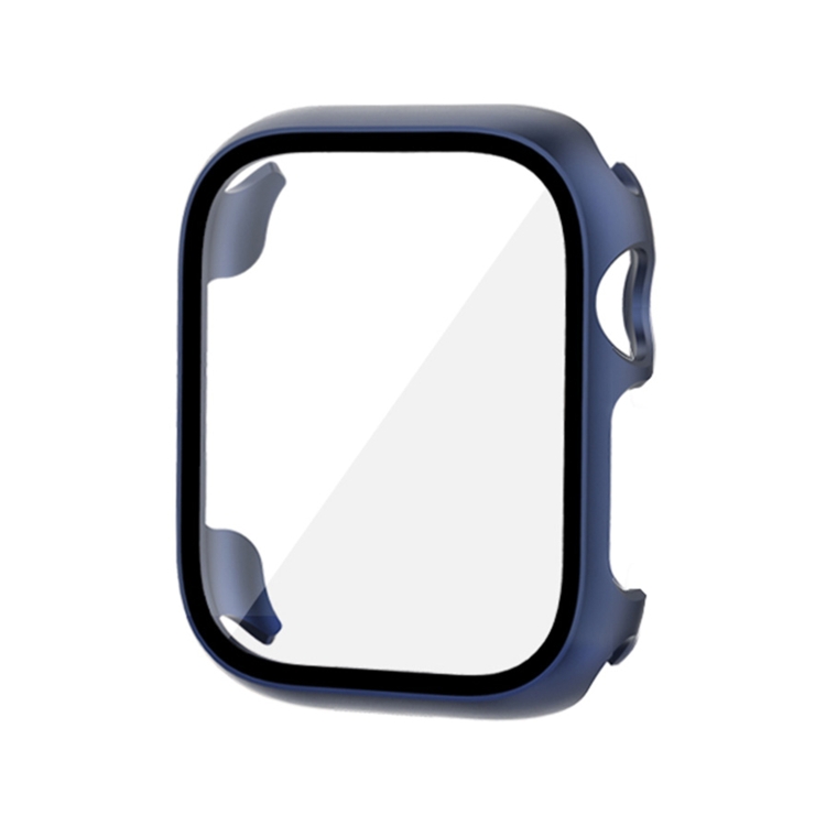 ENKAY HAT-PRINCE For Apple Watch Ultra 49mm Waterproof Case Tempered Glass  Screen Protector Hard PC Full Protection Watch Cover - Dark Blue Wholesale