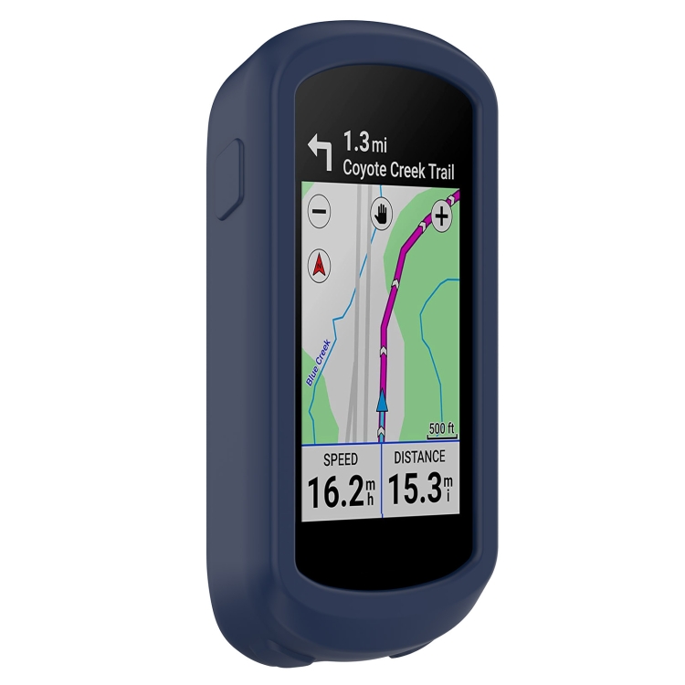 Coque Silicone bleu foncé pour GPS Garmin Edge 540 / Edge 840