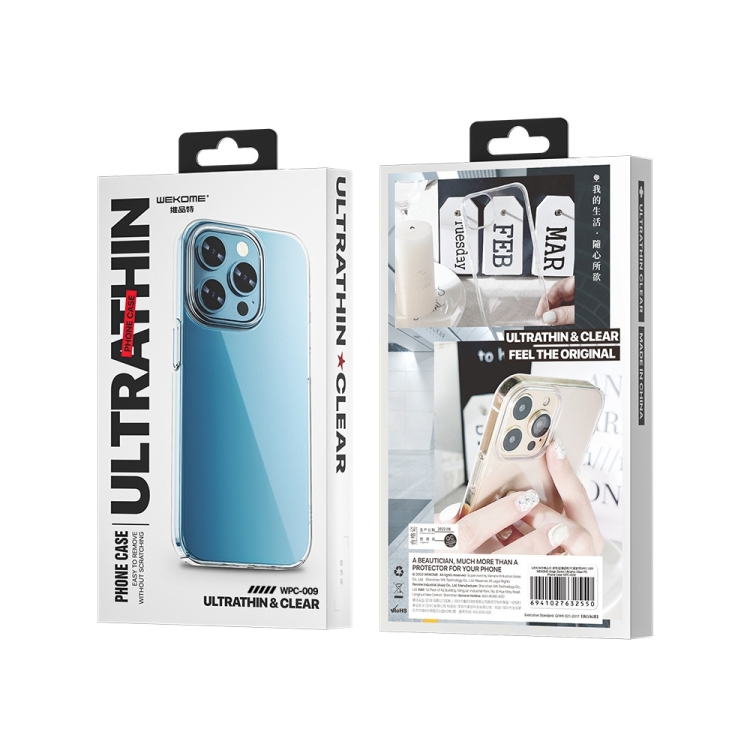 For iPhone 14 WEKOME Ultrathin Clear PC Phone Case (Transparent) For iPhone 14 WEKOME Ultrathin Clear PC Phone Case (Transparent)