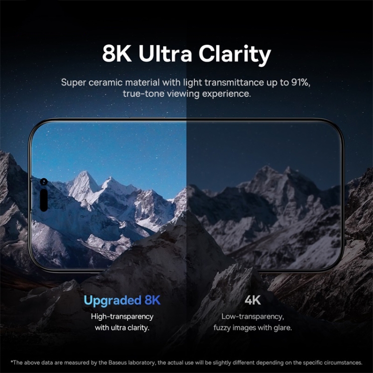 For iPhone 14 Plus/13 Pro Max 2pcs Baseus 0.3mm Super Porcelain Crystal Tempered Glass Film For iPhone 14 Plus/13 Pro Max 2pcs Baseus 0.3mm Super Porcelain Crystal Tempered Glass Film
