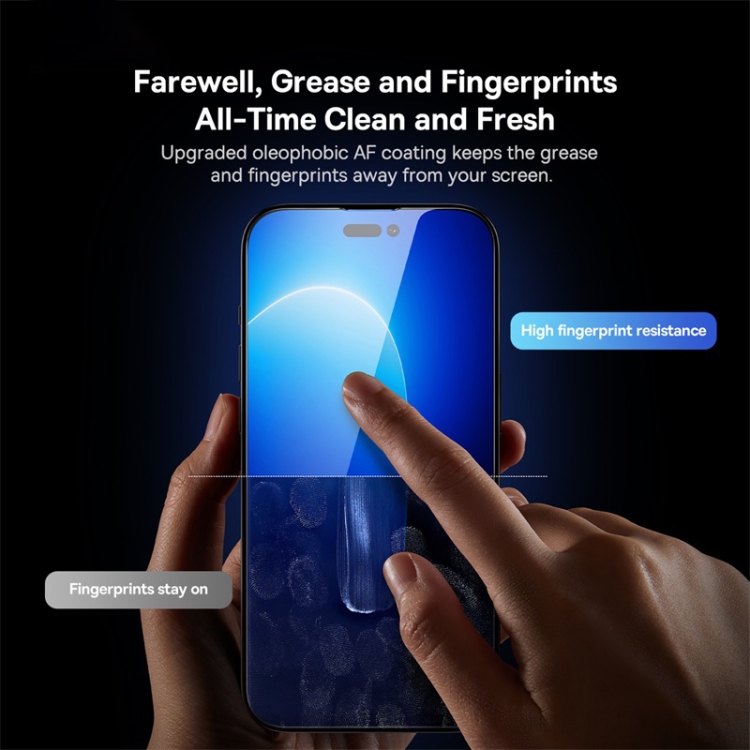 For iPhone 14 Plus/13 Pro Max 2pcs Baseus 0.3mm Super Porcelain Crystal Tempered Glass Film For iPhone 14 Plus/13 Pro Max 2pcs Baseus 0.3mm Super Porcelain Crystal Tempered Glass Film