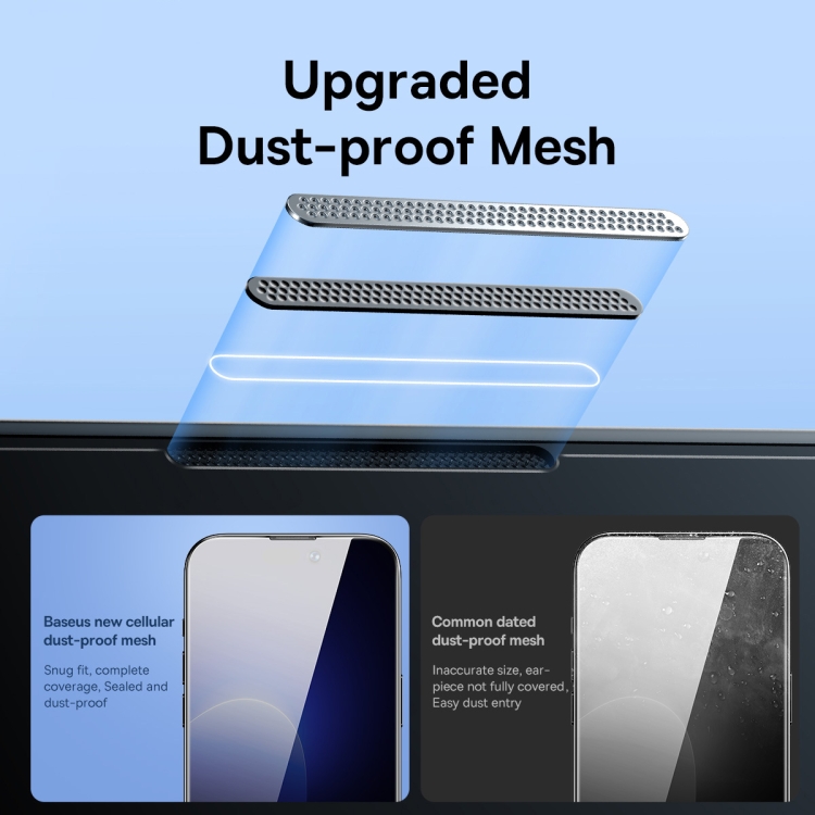 For iPhone 14 Plus / 13 Pro Max Baseus 2pcs 0.3mm Crystal Peep-proof Explosion-proof Tempered Glass Film For iPhone 14 Plus / 13 Pro Max Baseus 2pcs 0.3mm Crystal Peep-proof Explosion-proof Tempered Glass Film