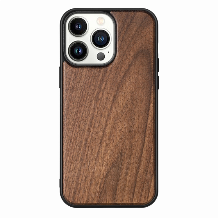 For iPhone 14 Pro TPU + Solid Wood Phone Case(Walnut) For iPhone 14 Pro TPU + Solid Wood Phone Case(Walnut)