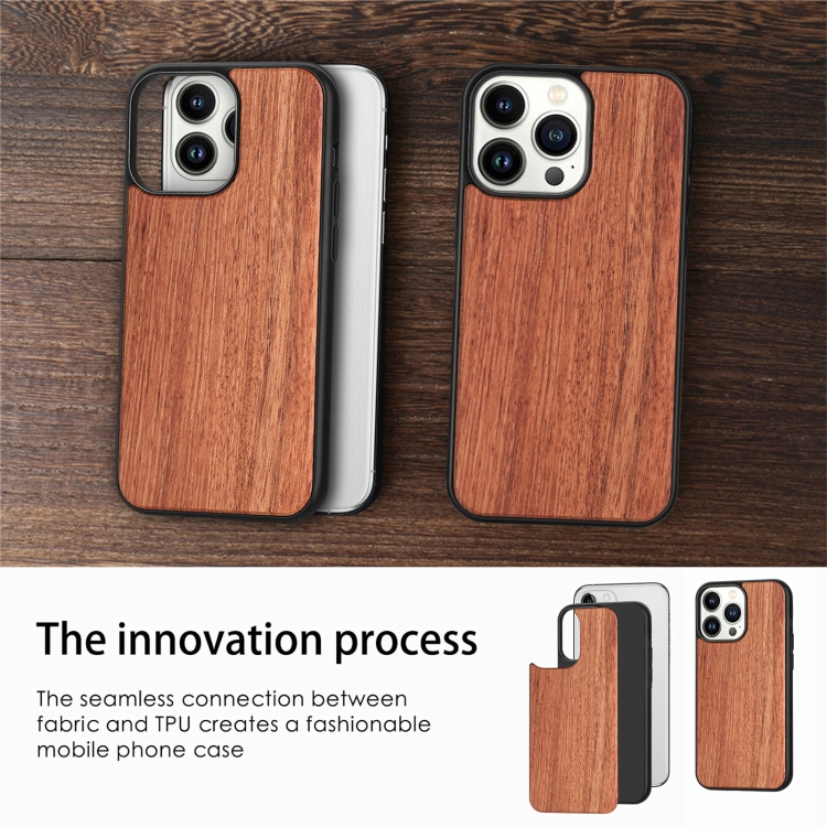 For iPhone 14 Pro TPU + Solid Wood Phone Case(Walnut) For iPhone 14 Pro TPU + Solid Wood Phone Case(Walnut)