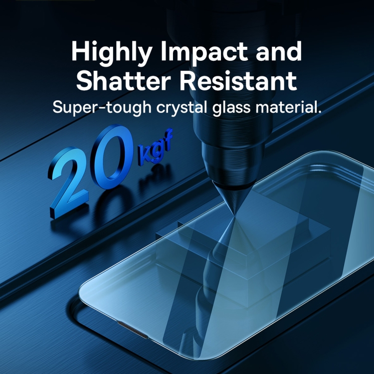 For iPhone 14 / 13 / 13 Pro 2pcs Baseus 0.3mm Crystal Explosion-proof Tempered Glass Film For iPhone 14 / 13 / 13 Pro 2pcs Baseus 0.3mm Crystal Explosion-proof Tempered Glass Film