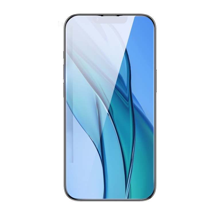For iPhone 14 / 13 / 13 Pro 2pcs Baseus 0.3mm Full-glass Anti-blue Light Tempered Film
