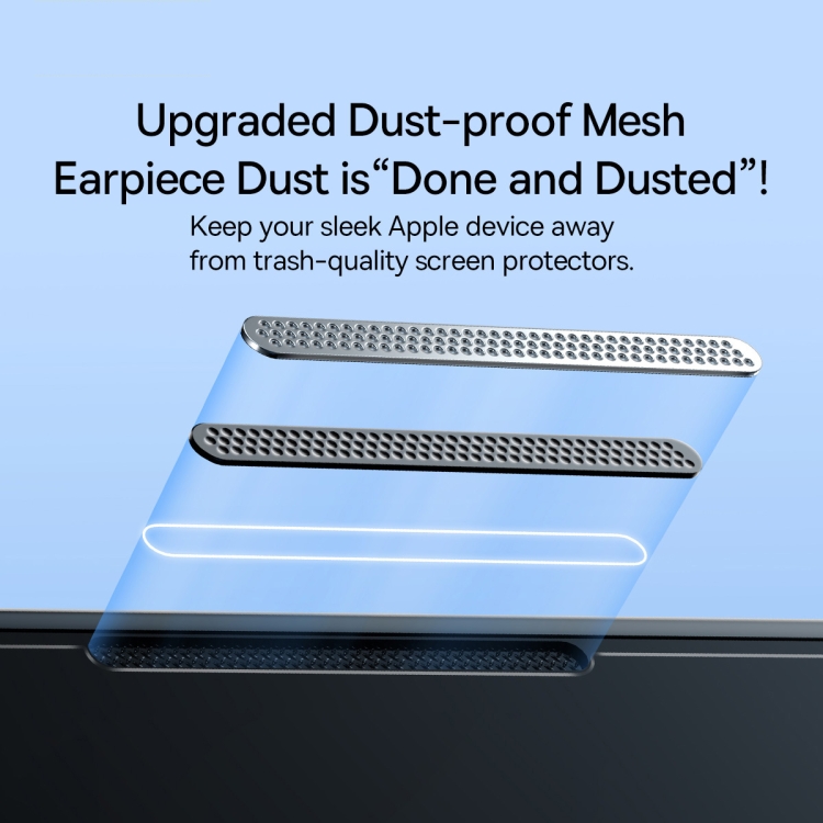 For iPhone 14 Pro 2pcs Baseus 0.3mm Crystal Peep-proof Tempered Glass Film For iPhone 14 Pro 2pcs Baseus 0.3mm Crystal Peep-proof Tempered Glass Film