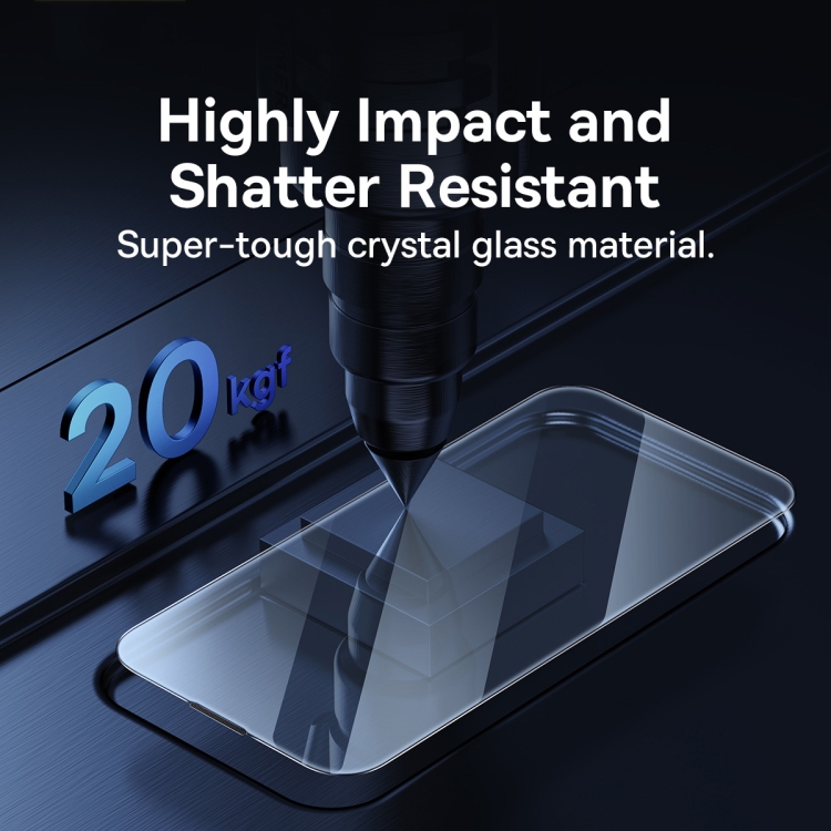 For iPhone 14 / 13 / 13 Pro 2pcs Baseus 0.3mm Crystal Tempered Glass Film For iPhone 14 / 13 / 13 Pro 2pcs Baseus 0.3mm Crystal Tempered Glass Film