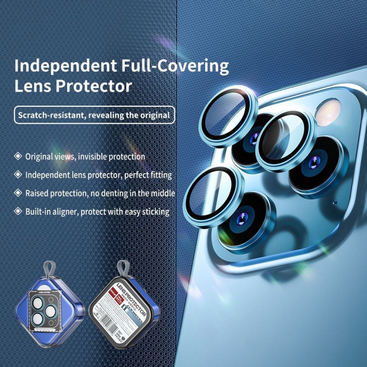 For iPhone 13 Pro / 13 Pro Max WEKOME Gorillas Metal Lens Protector Film(Diamond Silver) For iPhone 13 Pro / 13 Pro Max WEKOME Gorillas Metal Lens Protector Film(Diamond Silver)