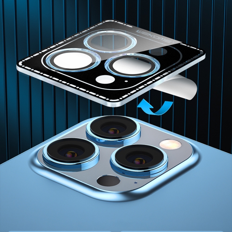 For iPhone 13 Pro / 13 Pro Max WEKOME Gorillas Metal Lens Protector Film(Diamond Silver) For iPhone 13 Pro / 13 Pro Max WEKOME Gorillas Metal Lens Protector Film(Diamond Silver)