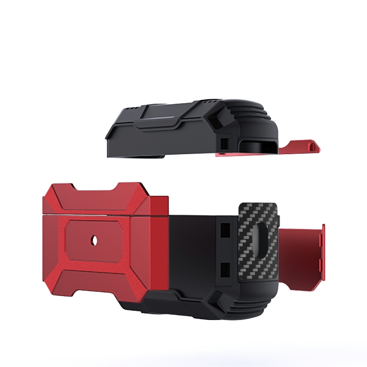 For AirPods Pro 2 Battle Armor Four-corner Shockproof Earphone Protective Cover (Black)