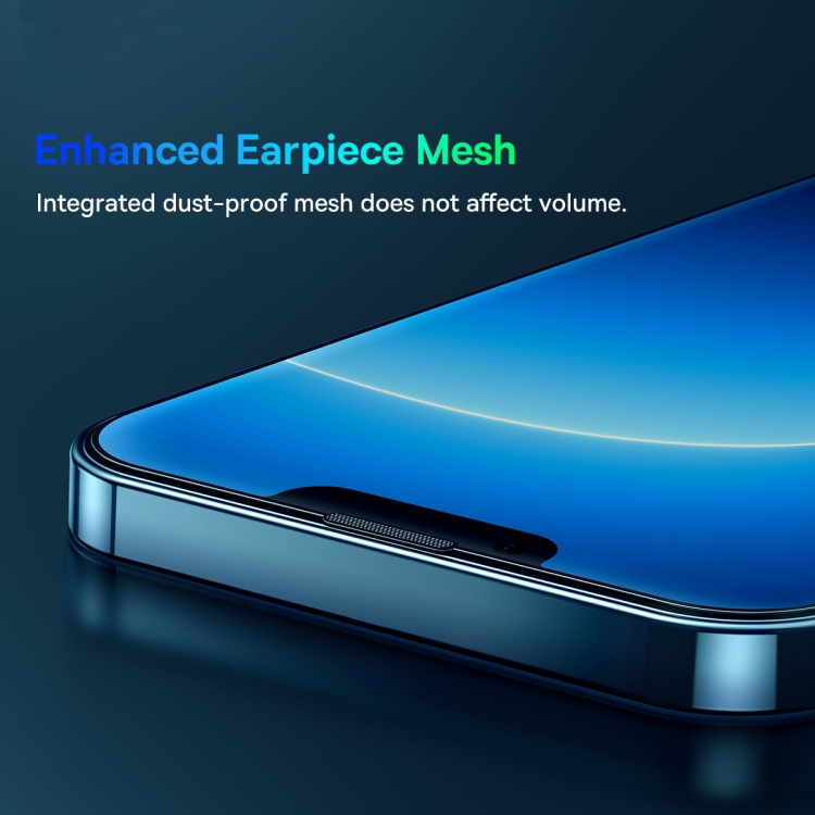 For iPhone 14 Pro 2pcs Baseus 0.3mm Full-screen Crystal Tempered Glass Film