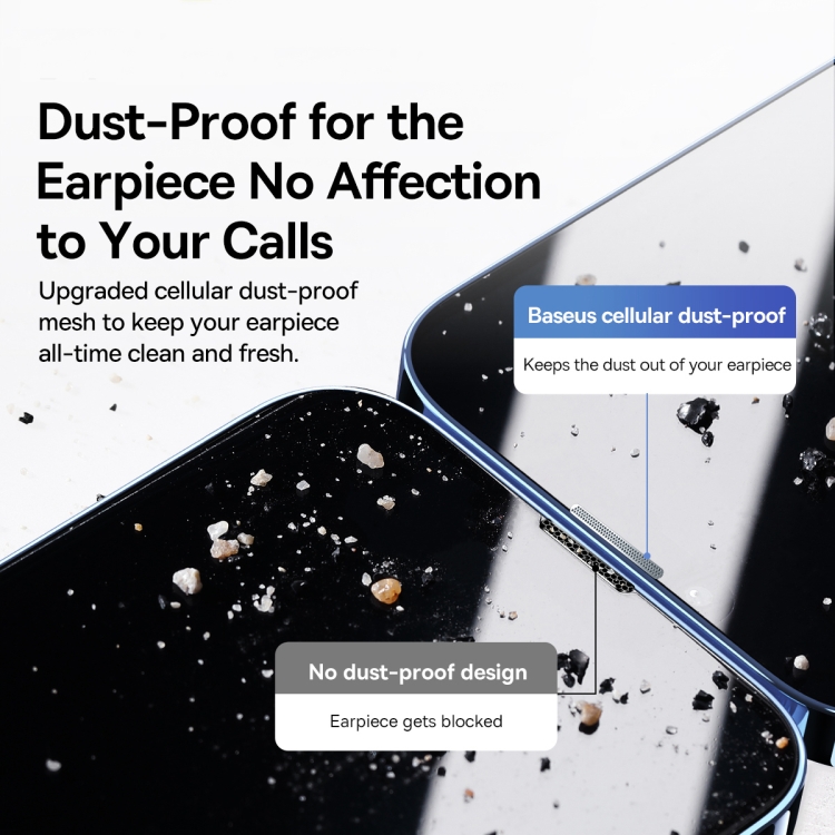 For iPhone 14 Pro 2pcs Baseus 0.3mm Nano Crystal Tempered Glass Film For iPhone 14 Pro 2pcs Baseus 0.3mm Nano Crystal Tempered Glass Film