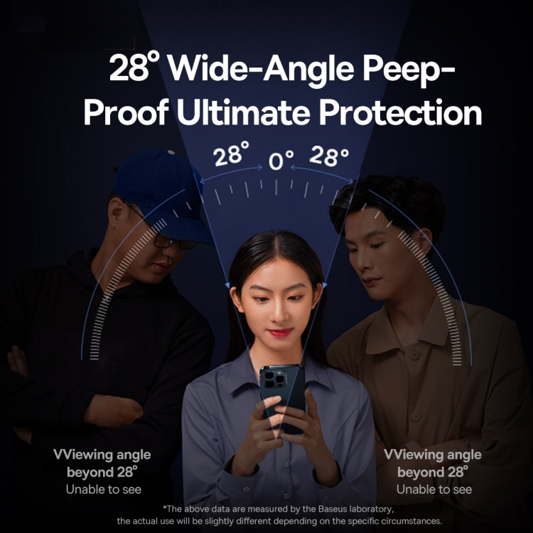 For iPhone 14 / 13 / 13 Pro 2pcs Baseus 0.4mm Corning Peep-proof Tempered Glass Film For iPhone 14 / 13 / 13 Pro 2pcs Baseus 0.4mm Corning Peep-proof Tempered Glass Film