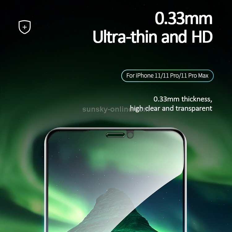 For iPhone 11 USAMS US-BH586 0.33mm 9H HD Anti-bacteria Full Screen Tempered Glass Film For iPhone 11 USAMS US-BH586 0.33mm 9H HD Anti-bacteria Full Screen Tempered Glass Film