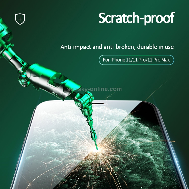 For iPhone 11 USAMS US-BH586 0.33mm 9H HD Anti-bacteria Full Screen Tempered Glass Film For iPhone 11 USAMS US-BH586 0.33mm 9H HD Anti-bacteria Full Screen Tempered Glass Film