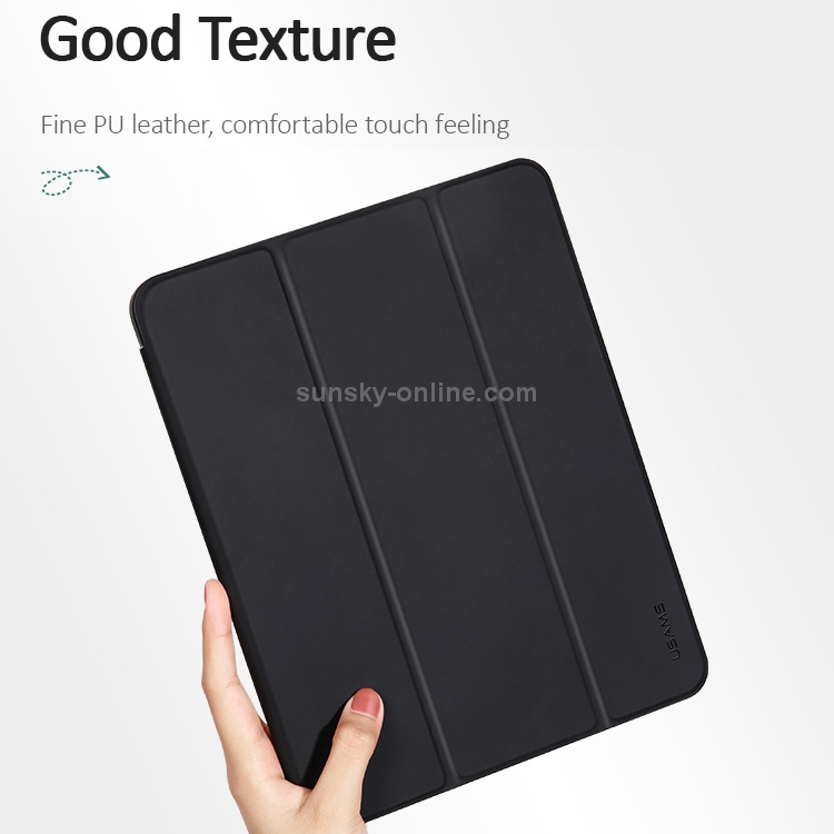 For iPad Pro 12.9 (2020) USAMS US-BH589 Winto Series PU + TPU Horizontal Flip Leather Tablet Case with Holder & Sleep / Wake-up Function & Pen Slot(Black) For iPad Pro 12.9 (2020) USAMS US-BH589 Winto Series PU + TPU Horizontal Flip Leather Tablet Case with Holder & Sleep / Wake-up Function & Pen Slot(Black)