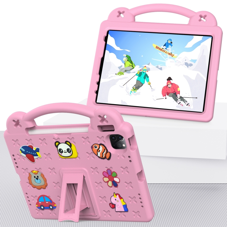 Handle Kickstand Children EVA Shockproof Tablet Case For iPad Air 2020 / 2022 10.9(Pink) Handle Kickstand Children EVA Shockproof Tablet Case For iPad Air 2020 / 2022 10.9(Pink)