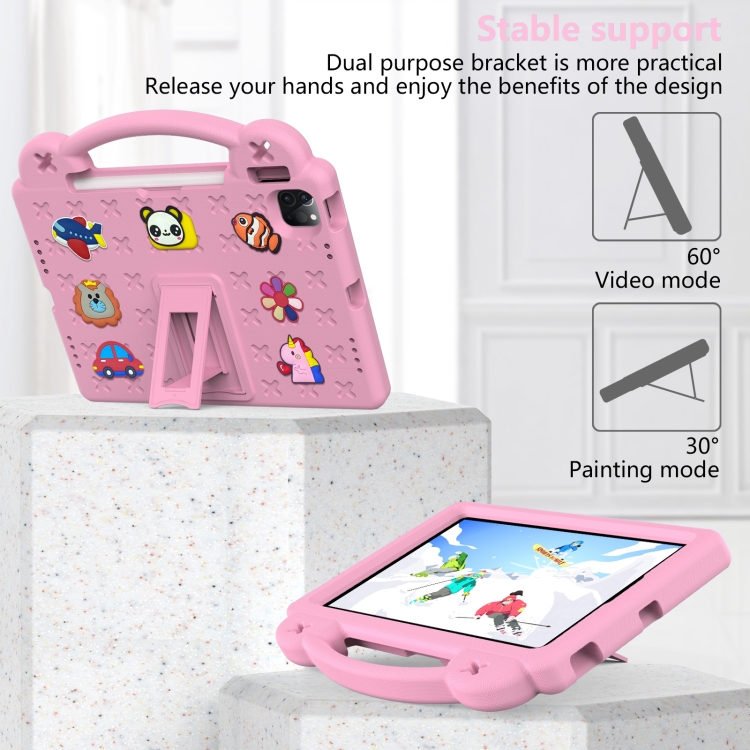 Handle Kickstand Children EVA Shockproof Tablet Case For iPad Air 2020 / 2022 10.9(Pink) Handle Kickstand Children EVA Shockproof Tablet Case For iPad Air 2020 / 2022 10.9(Pink)