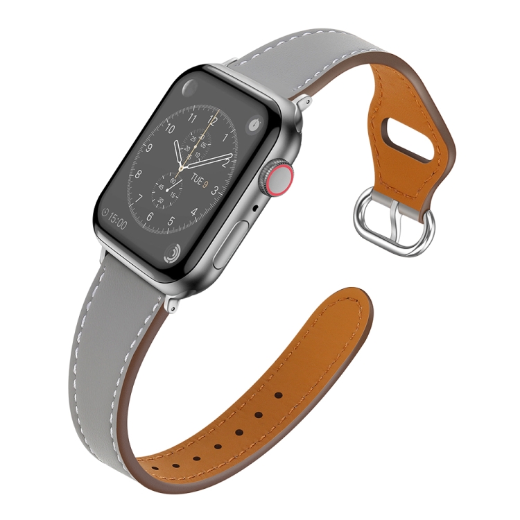 Banda de reloj de cintura pequeña para Apple Watch Ultra 49 mm / Serie 8 y  7 45 mm / SE 2 y 6 y SE y 5 y 4 44 mm / 3 y 2 y 1 42 mm (Marrón)