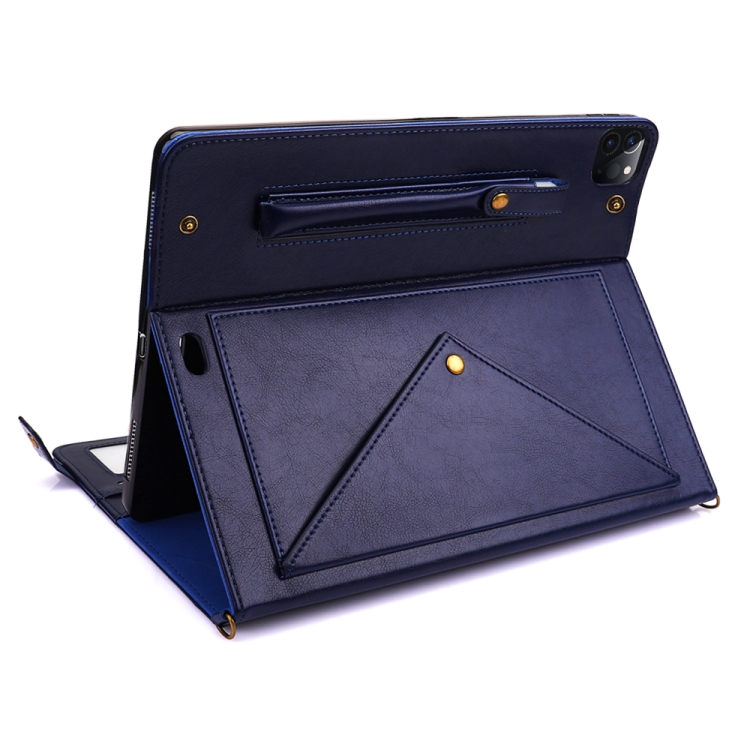 For iPad Pro 11 2021 / 2020 Envelope Horizontal Flip PU Leather Tablet Case with Card Slots & Pen Slots & Holder & Wallet & Photo Frame & Shoulder Strap(Blue) For iPad Pro 11 2021 / 2020 Envelope Horizontal Flip PU Leather Tablet Case with Card Slots & Pen Slots & Holder & Wallet & Photo Frame & Shoulder Strap(Blue)