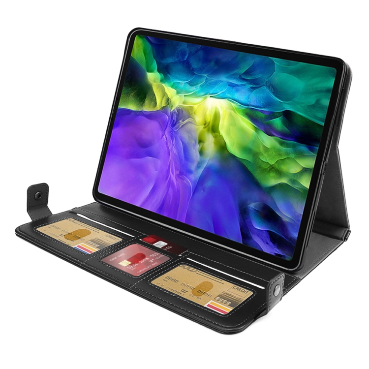 For iPad Pro 12.9 2021 / 2020 Envelope Horizontal Flip PU Leather Tablet Case with Card Slots & Pen Slots & Holder & Wallet & Photo Frame & Shoulder Strap(Black) For iPad Pro 12.9 2021 / 2020 Envelope Horizontal Flip PU Leather Tablet Case with Card Slots & Pen Slots & Holder & Wallet & Photo Frame & Shoulder Strap(Black)